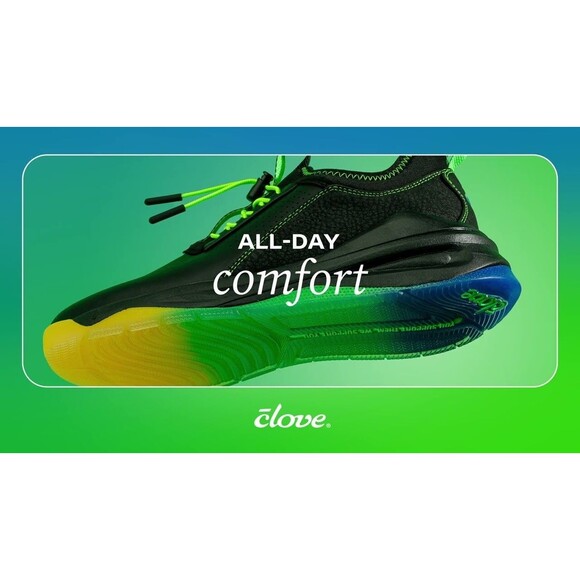 Clove Lunar Fade Black Healthcare Nursing Sneakers Women 7 / EU 37 - Picture 5 of 13